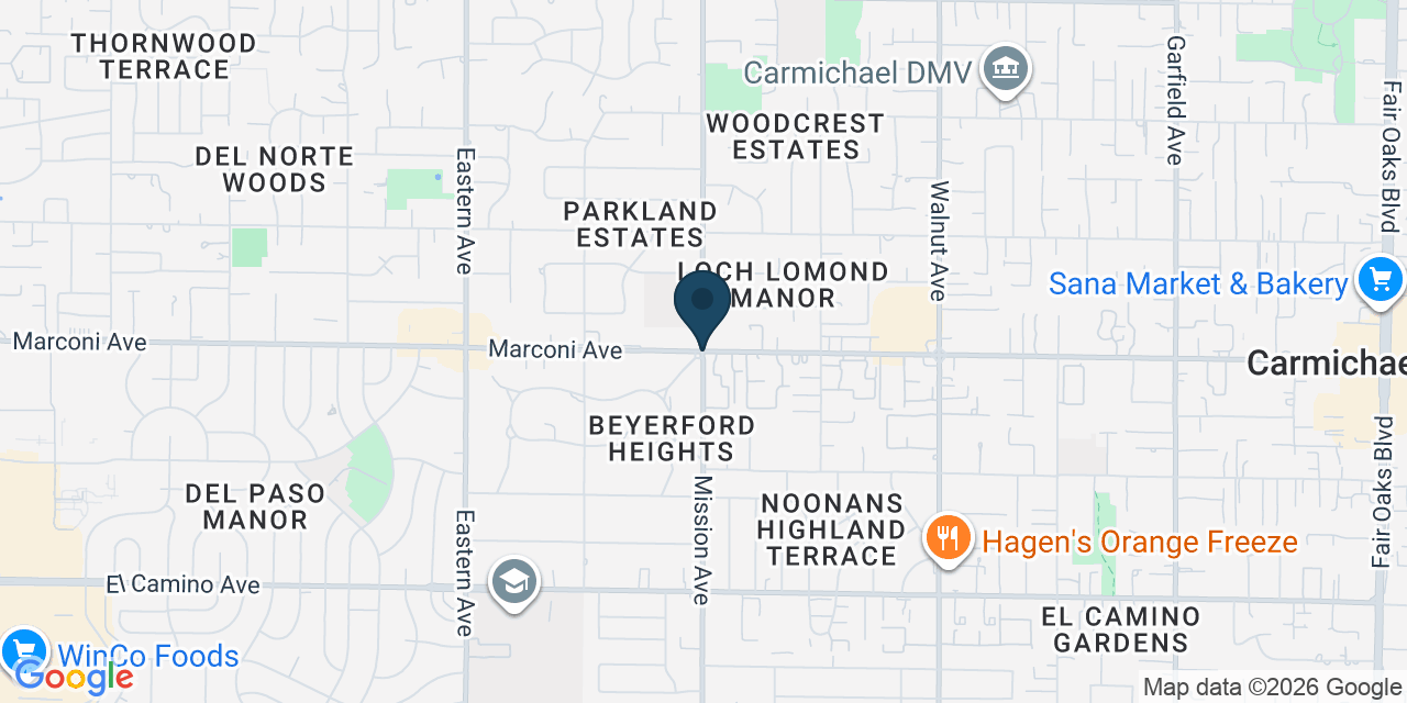 Map showing Arden-Arcade, Sacramento County, CA