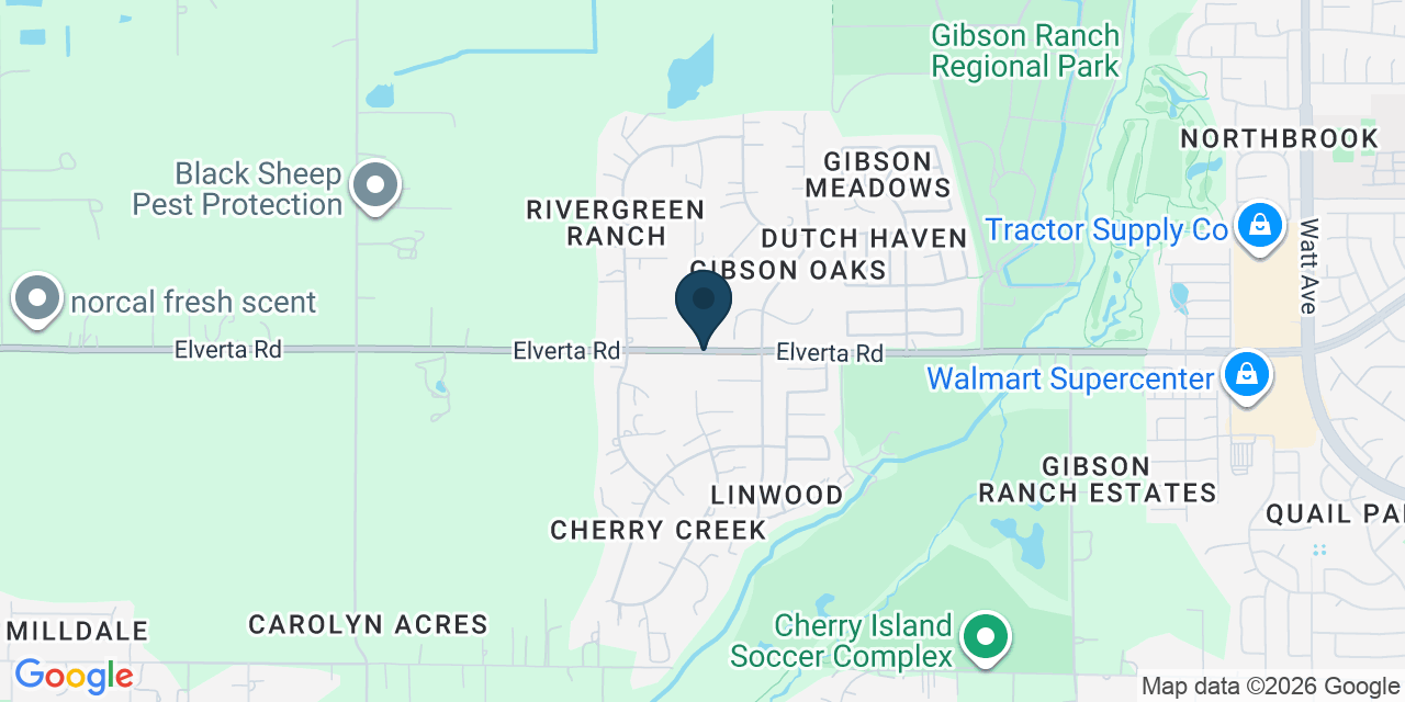 Map showing Elverta, Sacramento County, CA