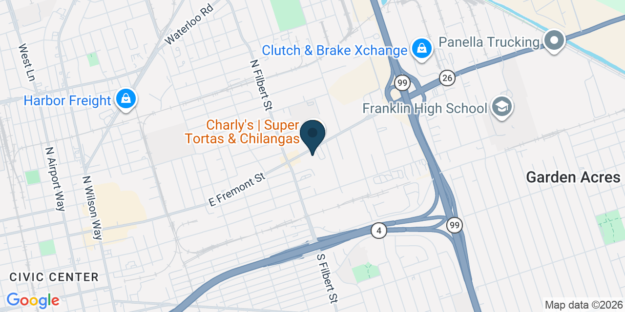 Map showing Stockton, San Joaquin County, CA