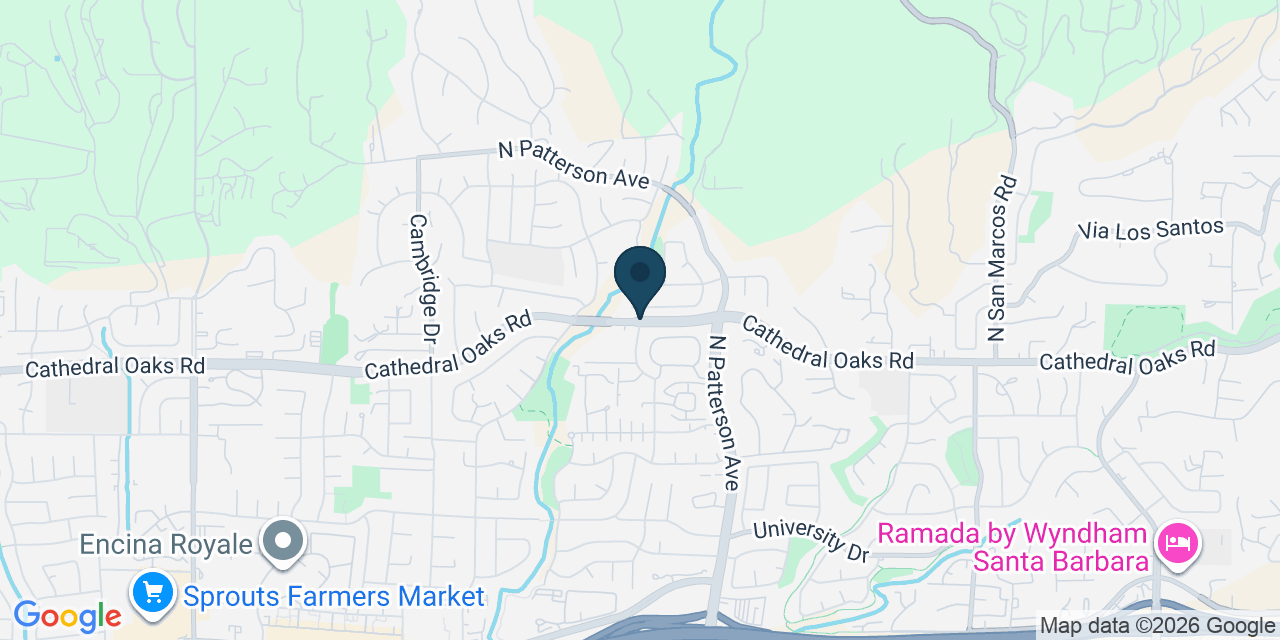 Map showing Eastern Goleta Valley, Santa Barbara County, CA