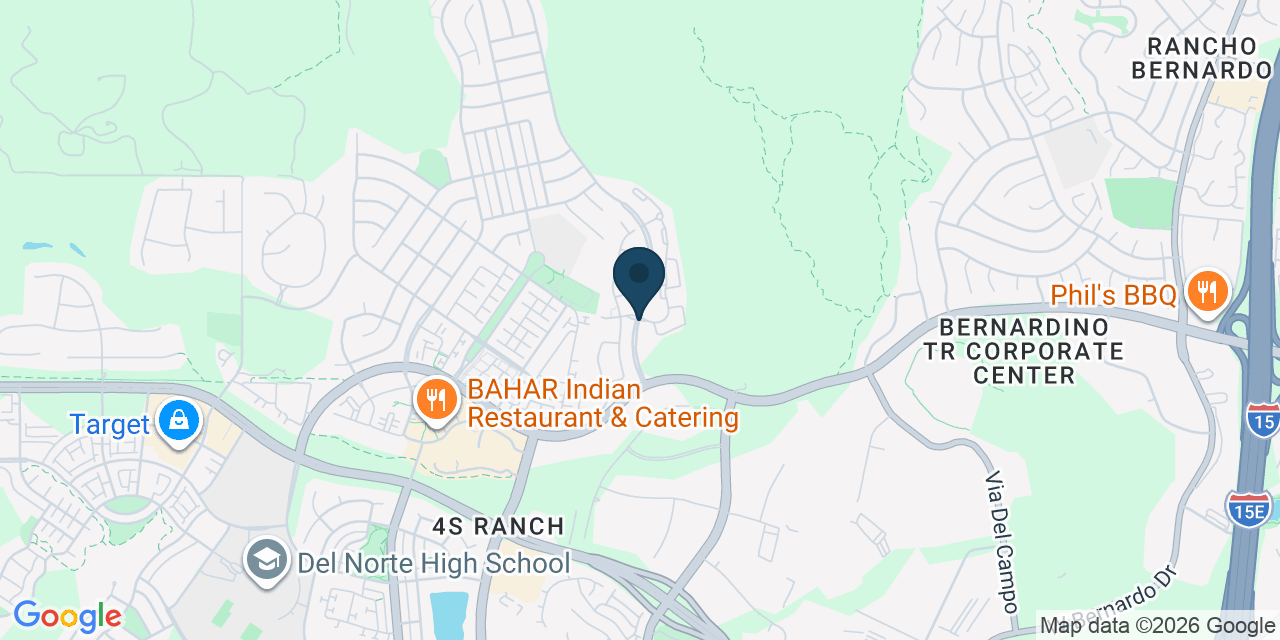 Map showing 4S Ranch, San Diego County, CA
