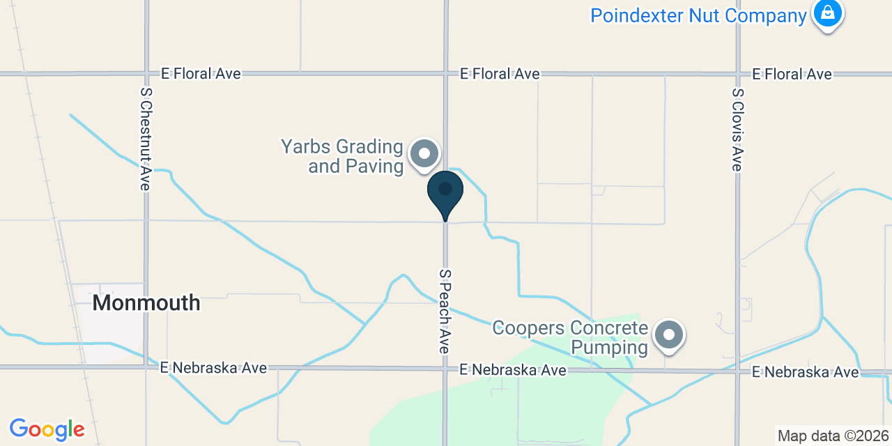 Map showing Fresno County, CA