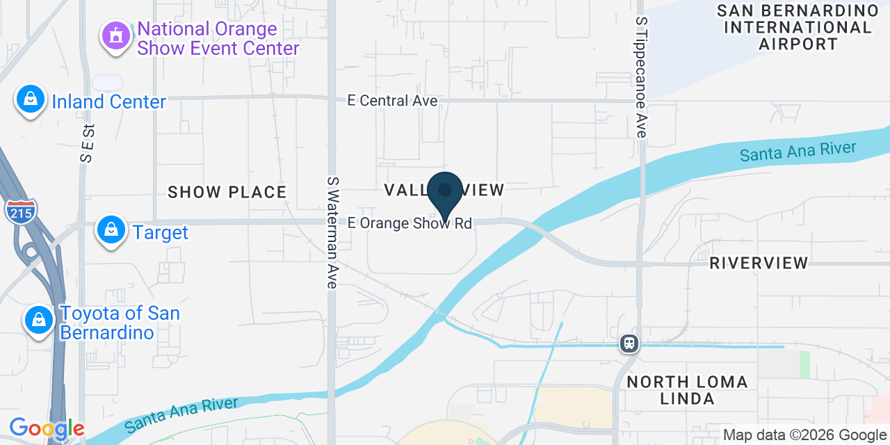 Map showing San Bernardino, San Bernardino County, CA