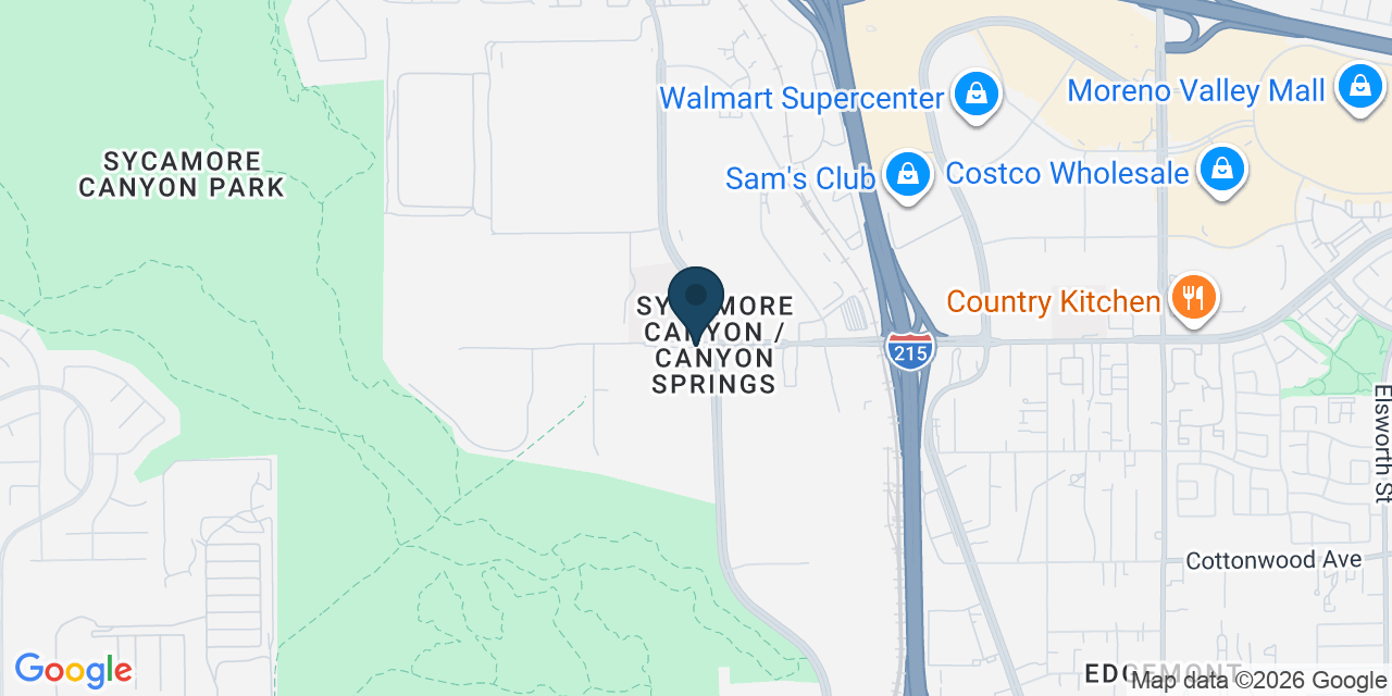 Map showing Riverside, Riverside County, CA