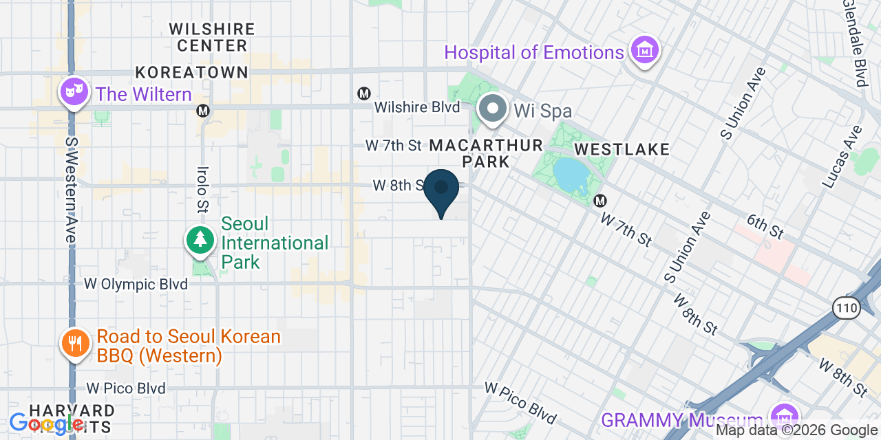 Map showing Los Angeles, Los Angeles County, CA
