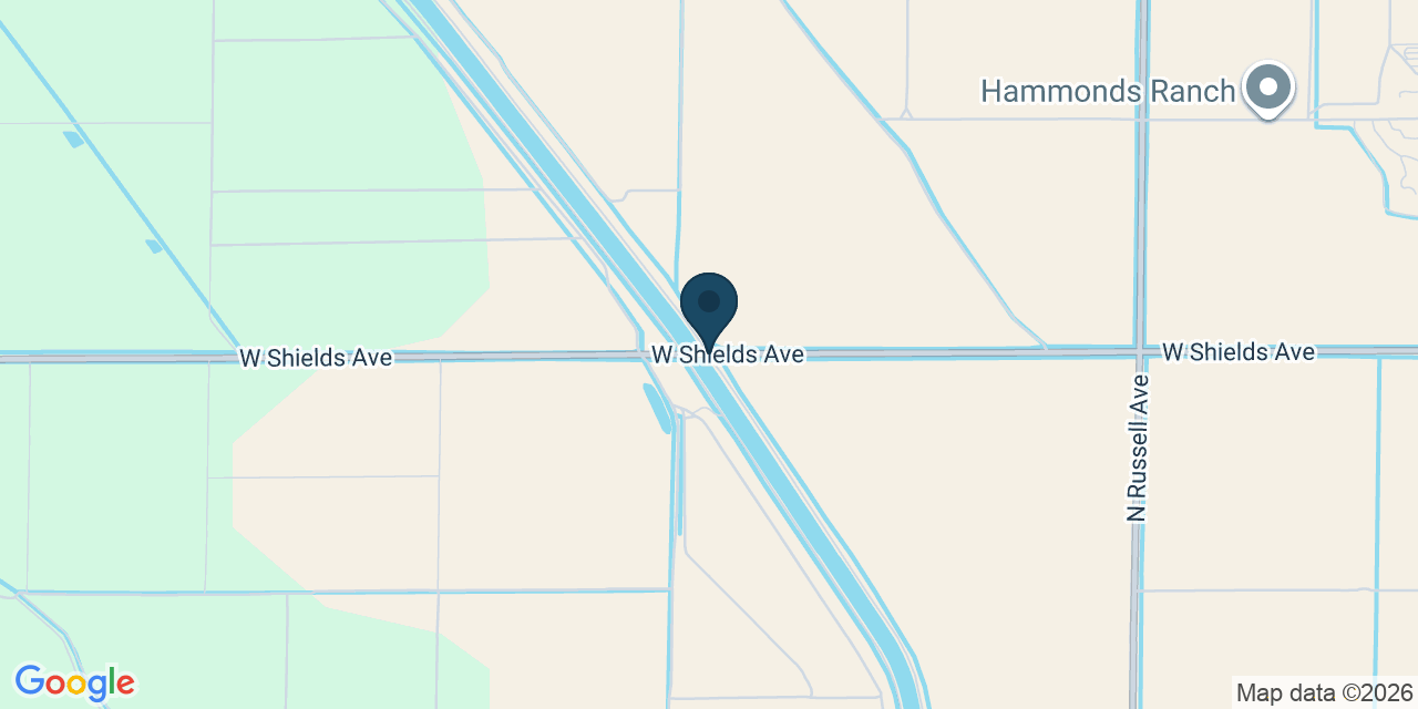 Map showing Fresno County, CA