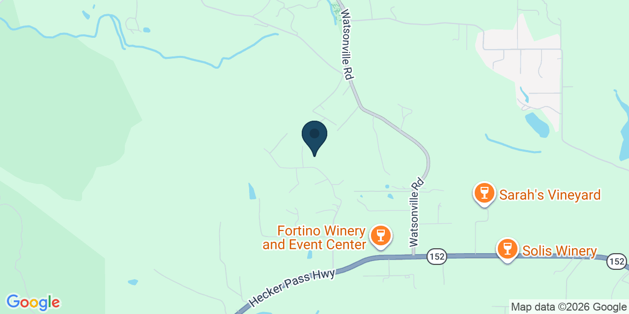 Map showing Gilroy, Santa Clara County, CA