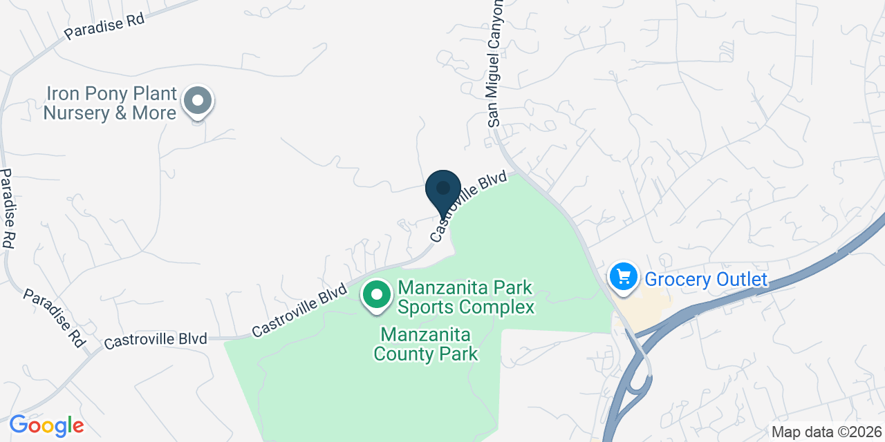 Map showing Prunedale, Monterey County, CA