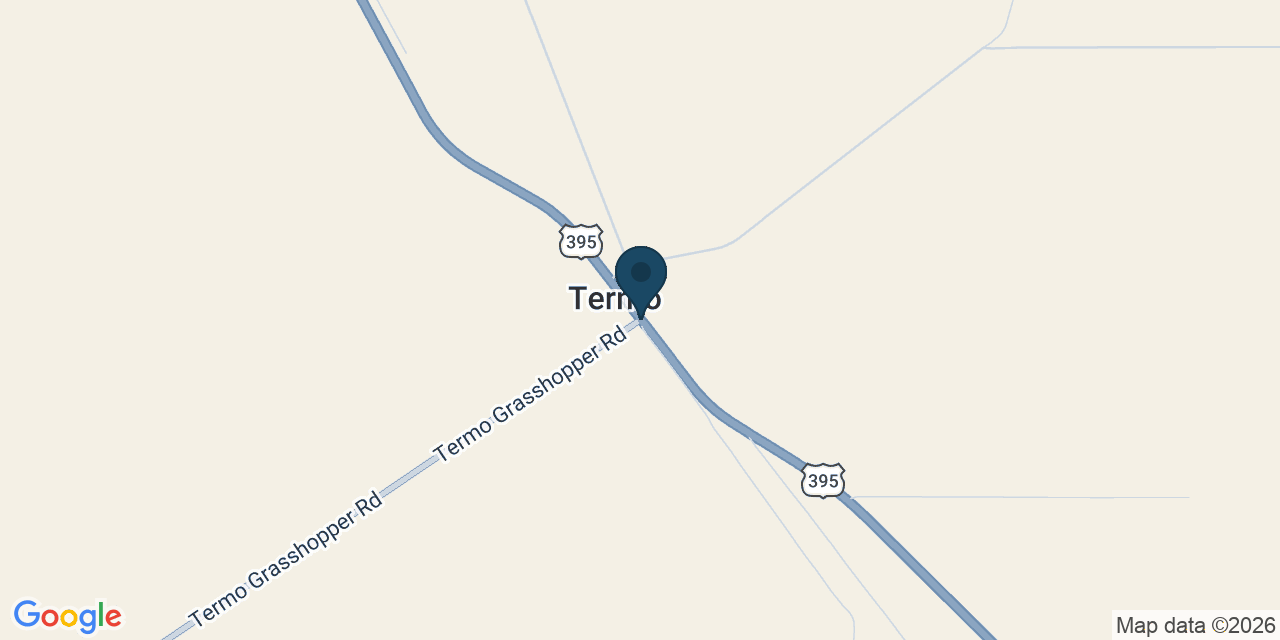 Map showing Termo, Lassen County, CA