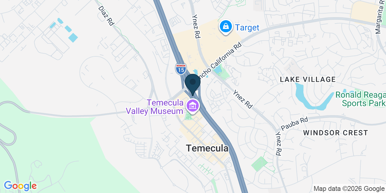 Map showing Temecula, Riverside County, CA