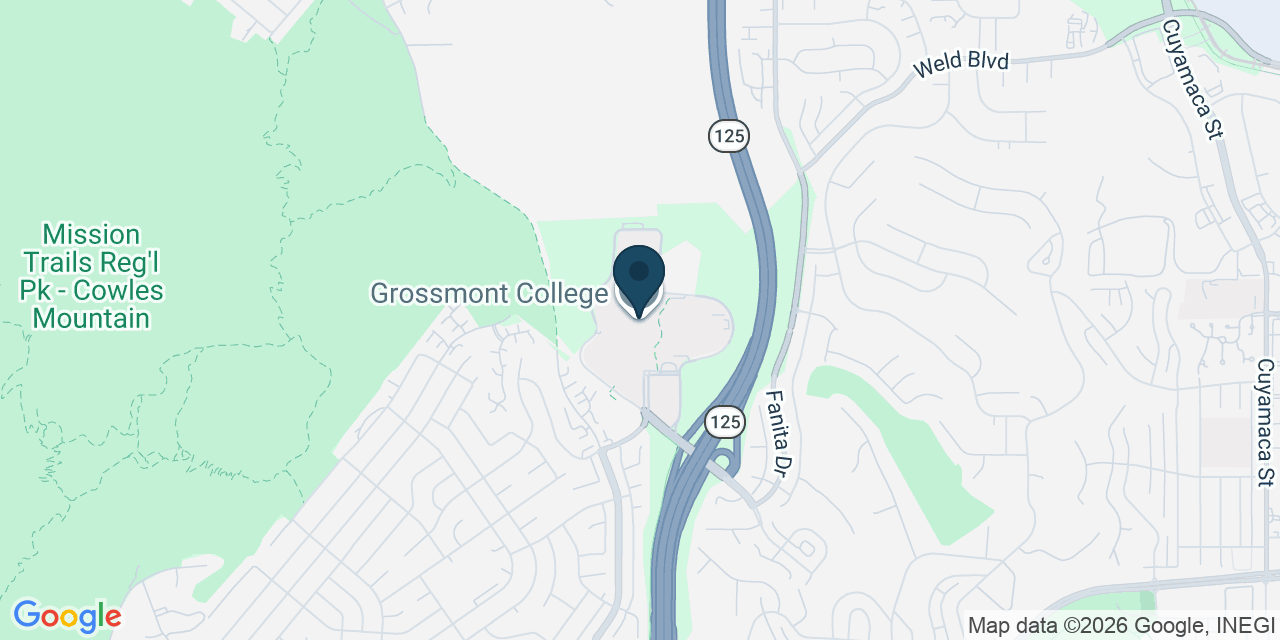 Map showing El Cajon, San Diego County, CA