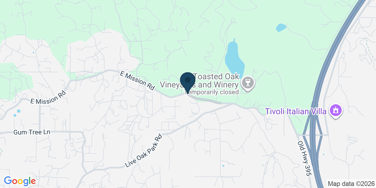 Map showing San Diego County, CA