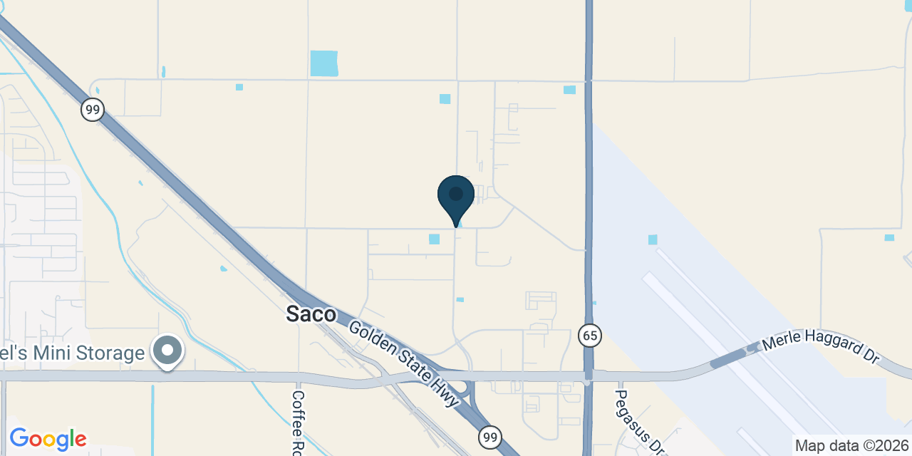 Map showing Kern County, CA