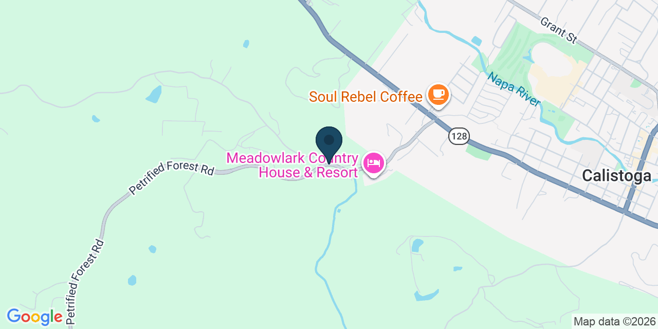 Map showing Napa County, CA