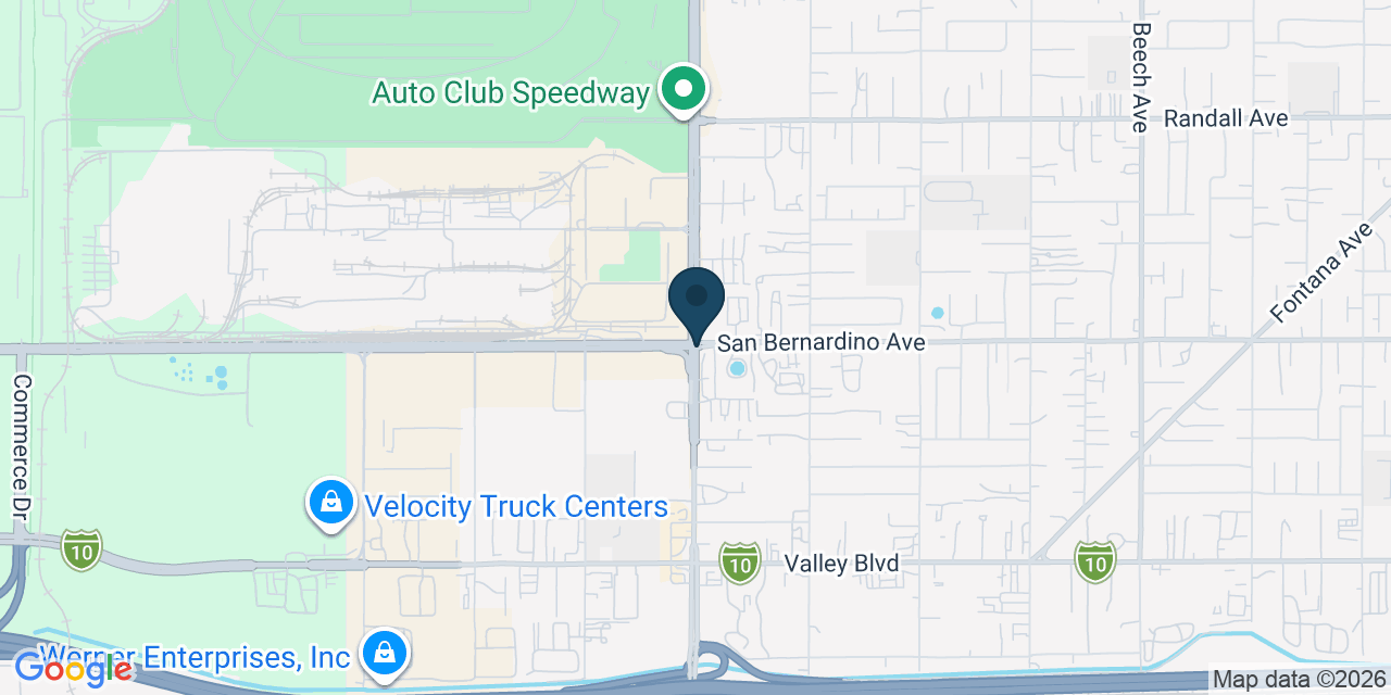 Map showing San Bernardino County, CA