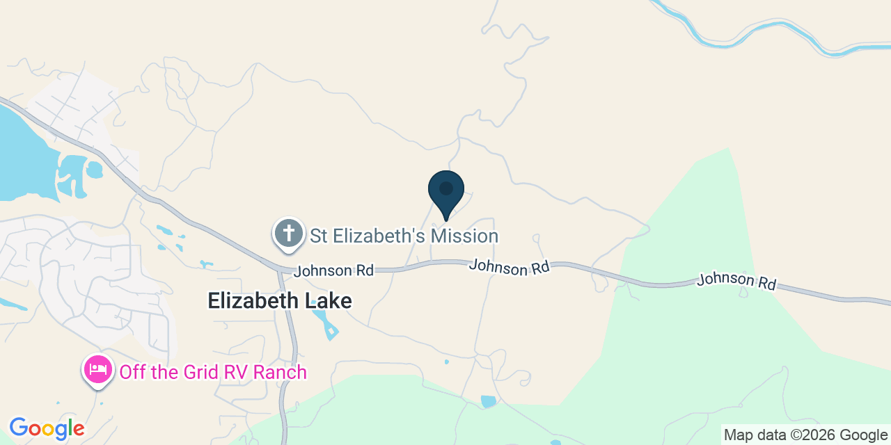 Map showing Elizabeth Lake, Los Angeles County, CA
