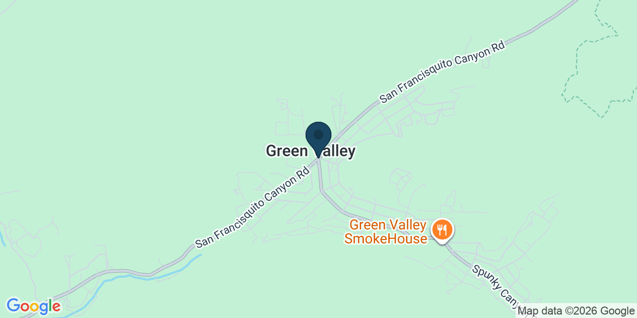 Map showing Green Valley, Los Angeles County, CA