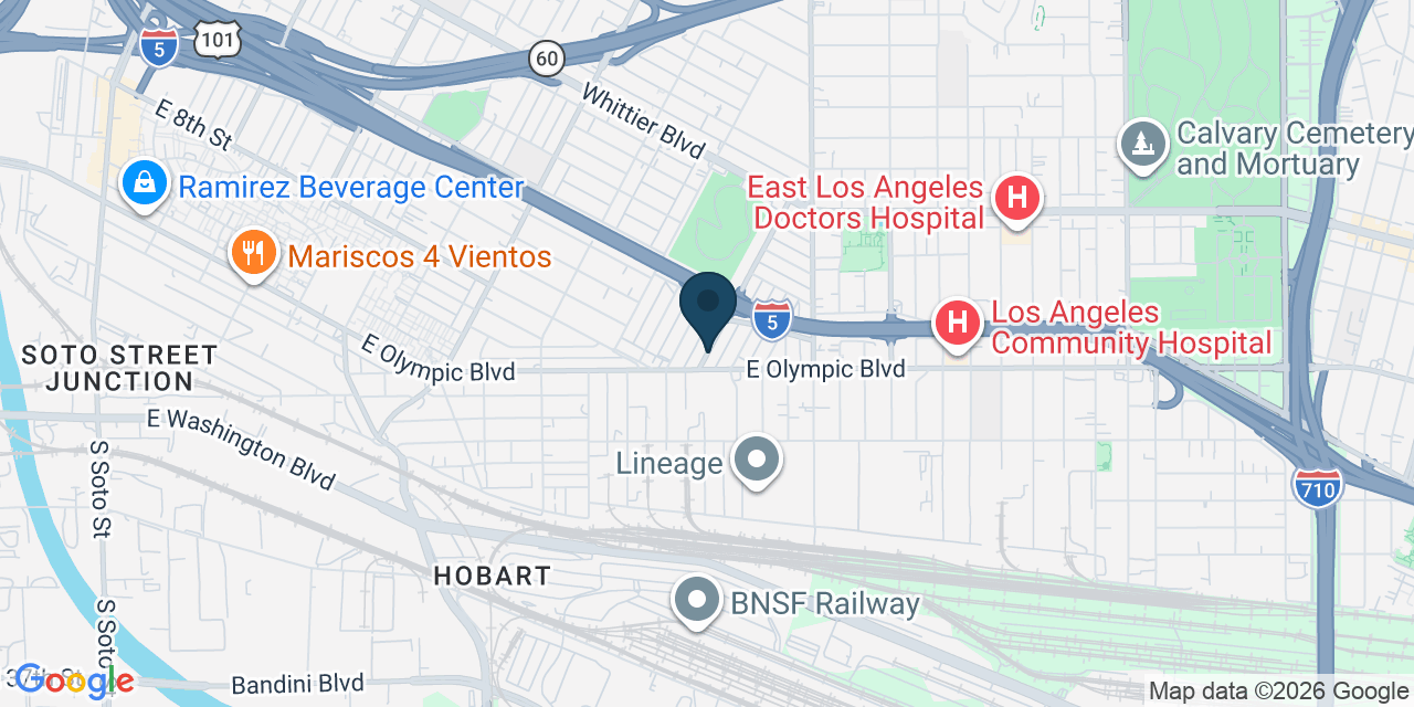 Map showing Los Angeles, Los Angeles County, CA