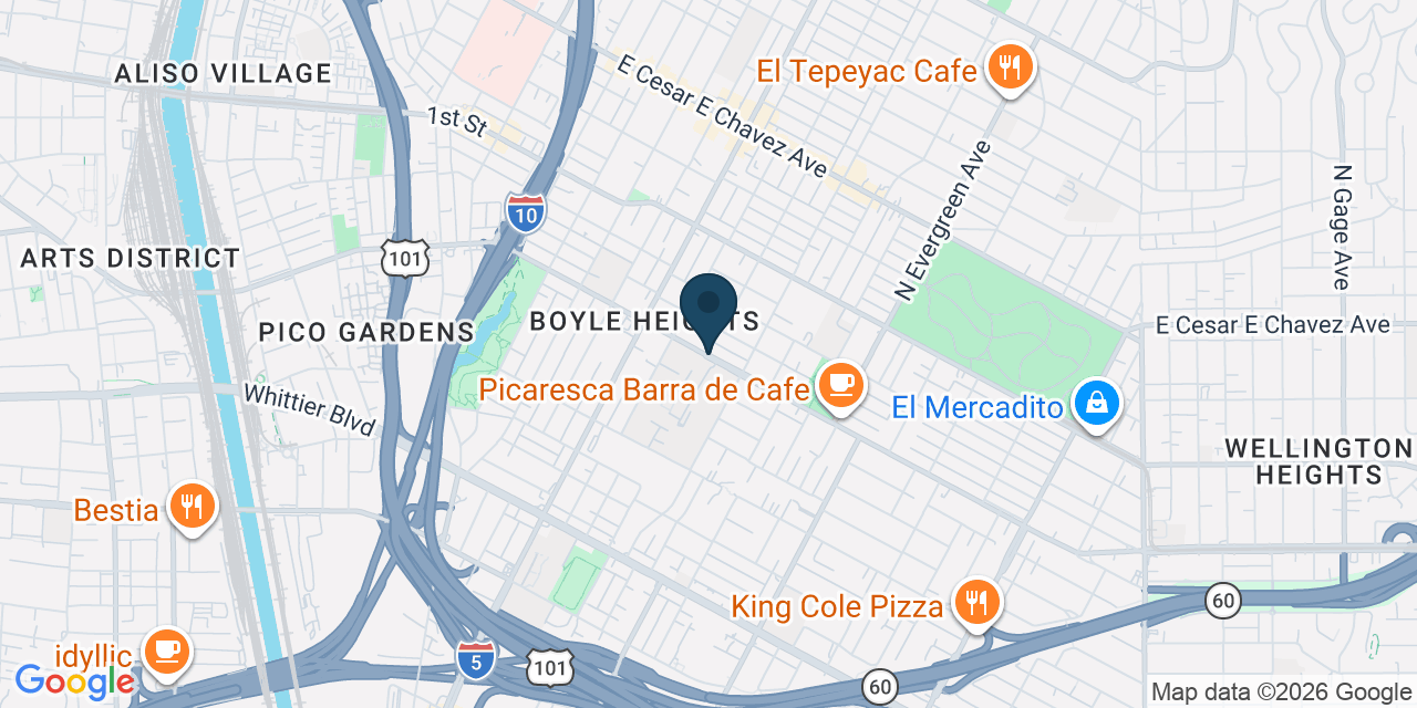 Map showing Los Angeles, Los Angeles County, CA