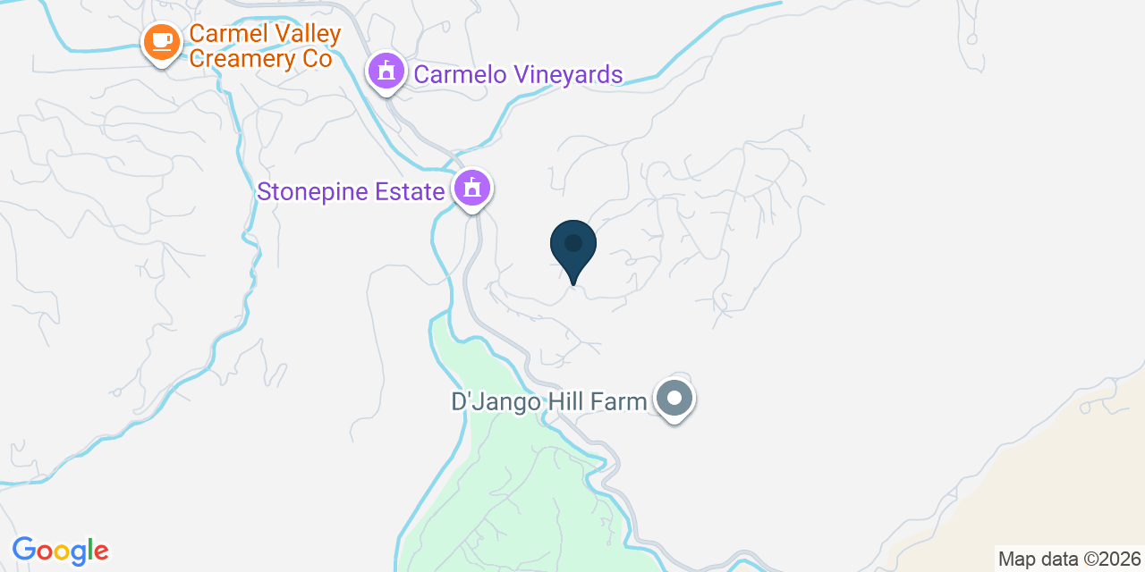 Map showing Carmel Valley, Monterey County, CA