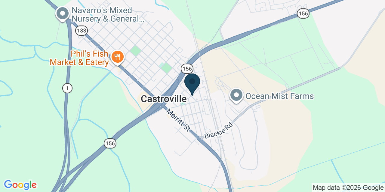 Map showing Castroville, Monterey County, CA