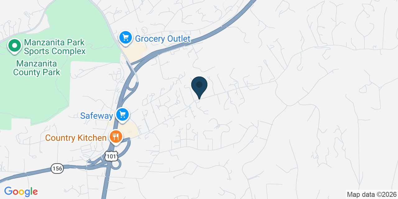 Map showing Prunedale, Monterey County, CA