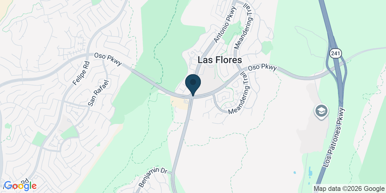 Map showing Las Flores, Orange County, CA