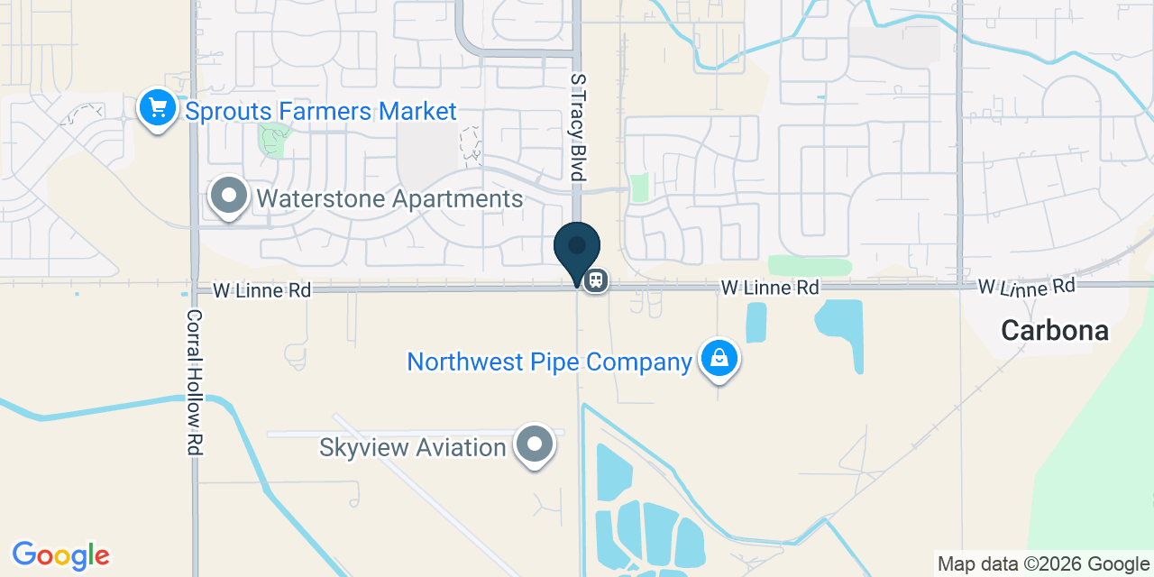 Map showing Tracy, San Joaquin County, CA