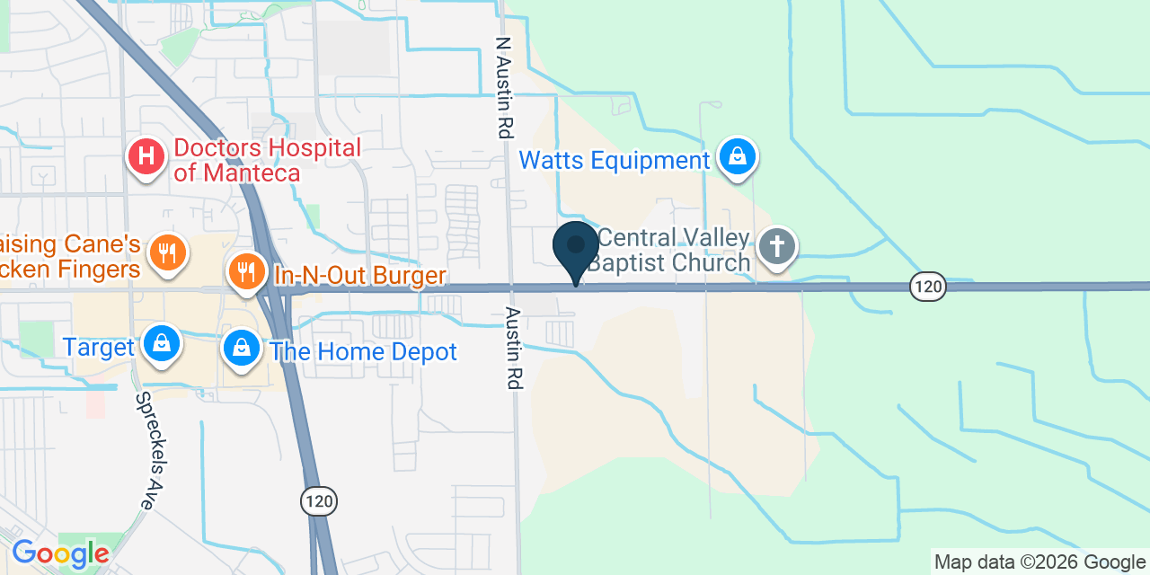 Map showing San Joaquin County, CA