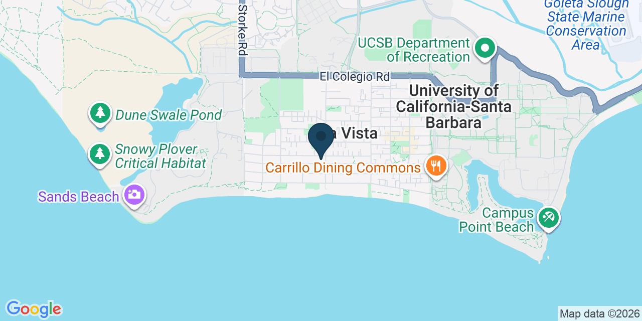 Map showing Goleta, Santa Barbara County, CA