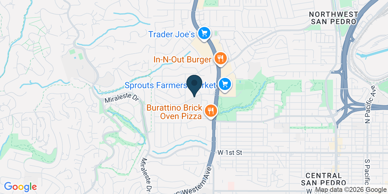 Map showing Los Angeles County, CA