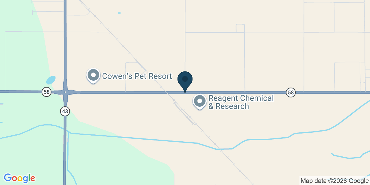 Map showing Rosedale, Kern County, CA