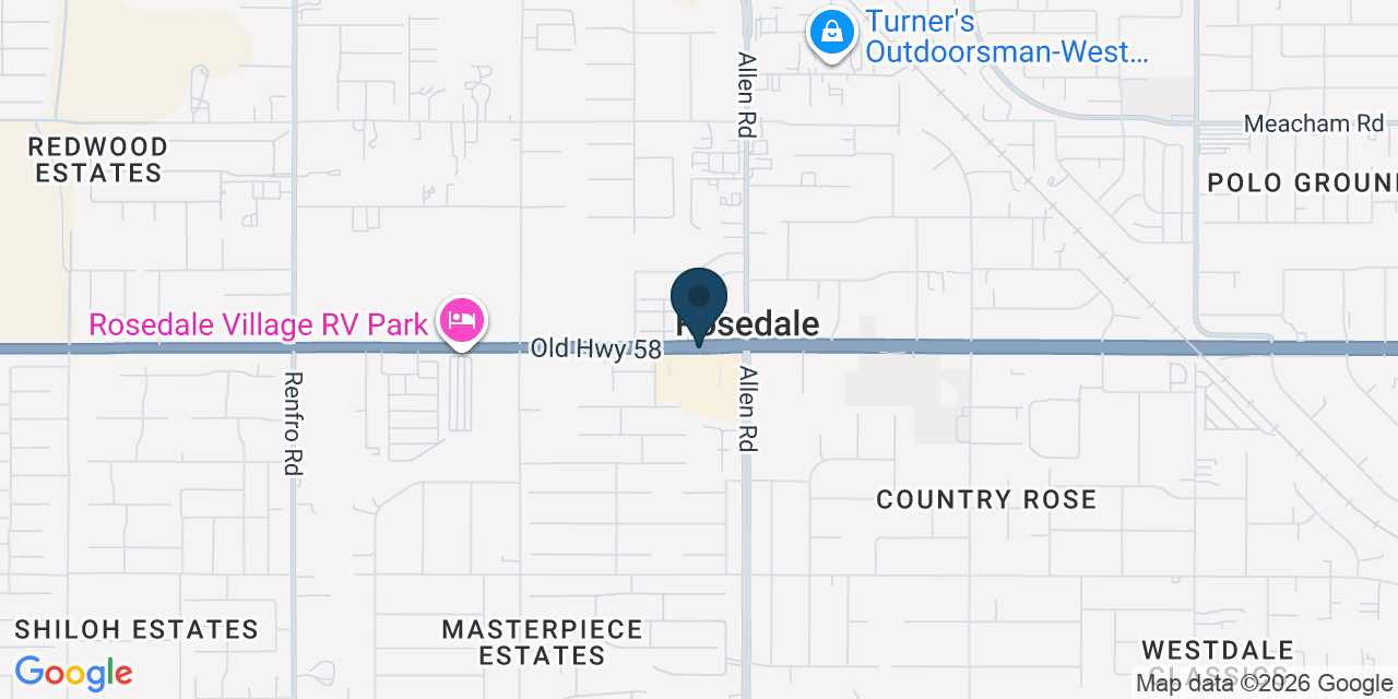 Map showing Kern County, CA