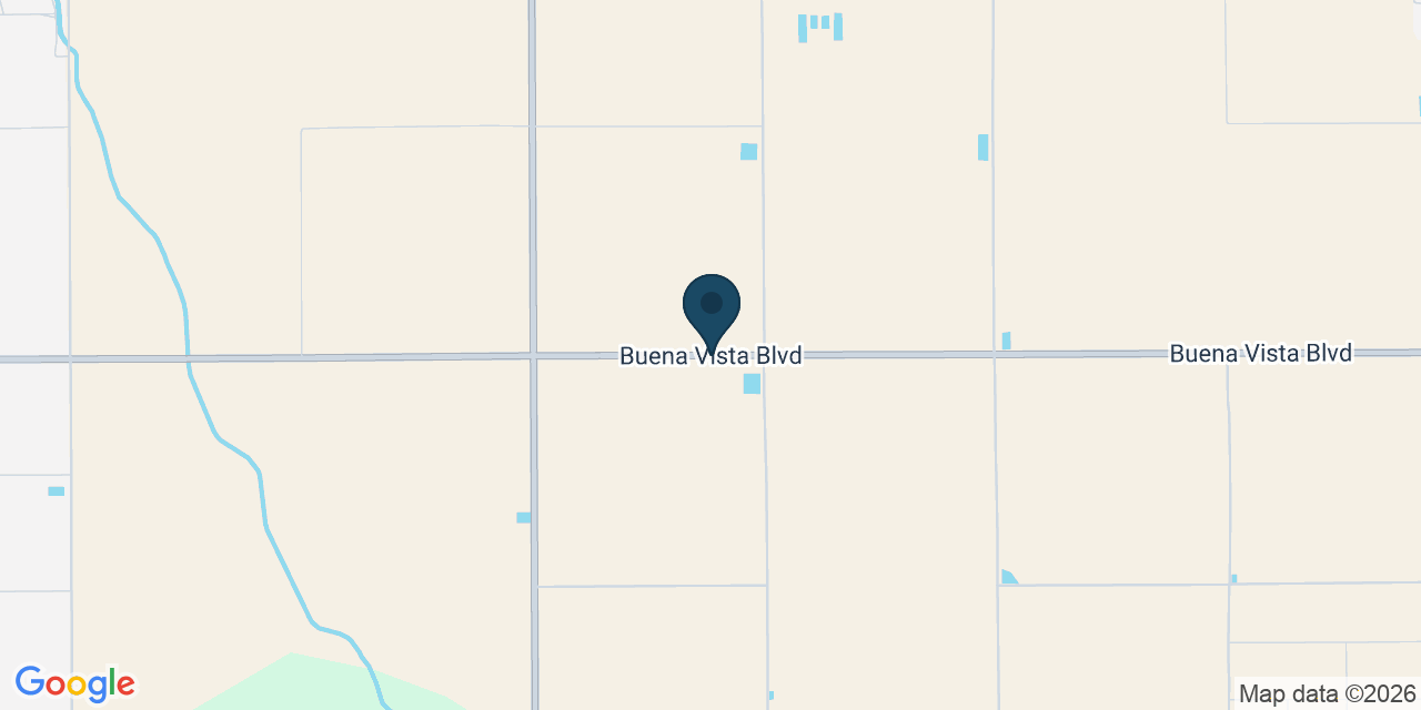 Map showing Kern County, CA