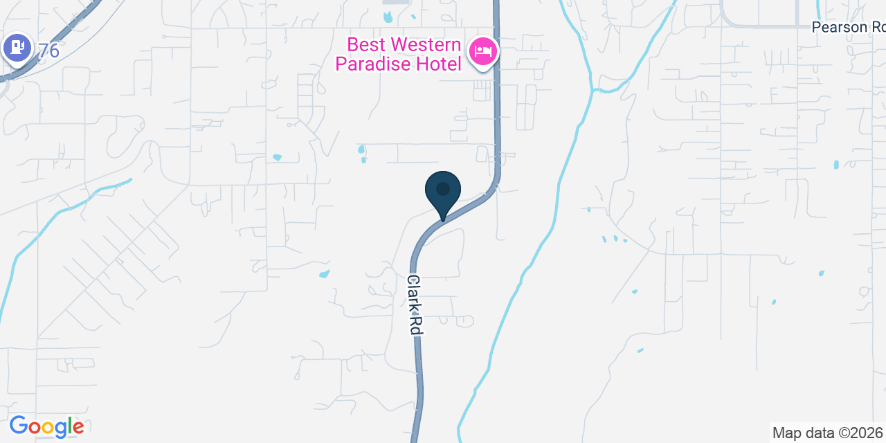 Map showing Paradise, Butte County, CA