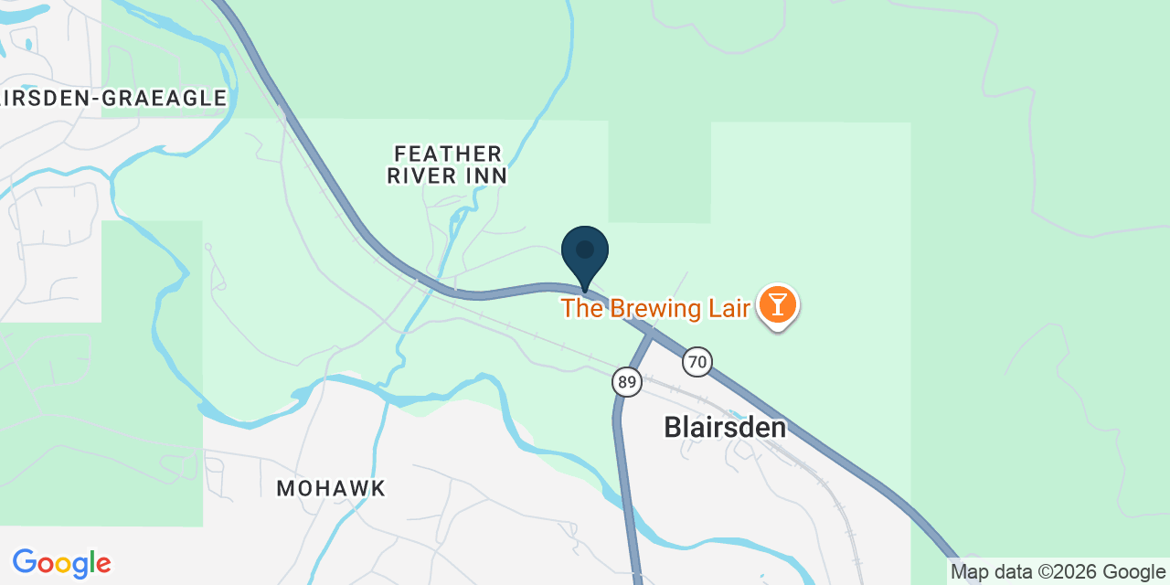 Map showing Blairsden-Graeagle, Plumas County, CA