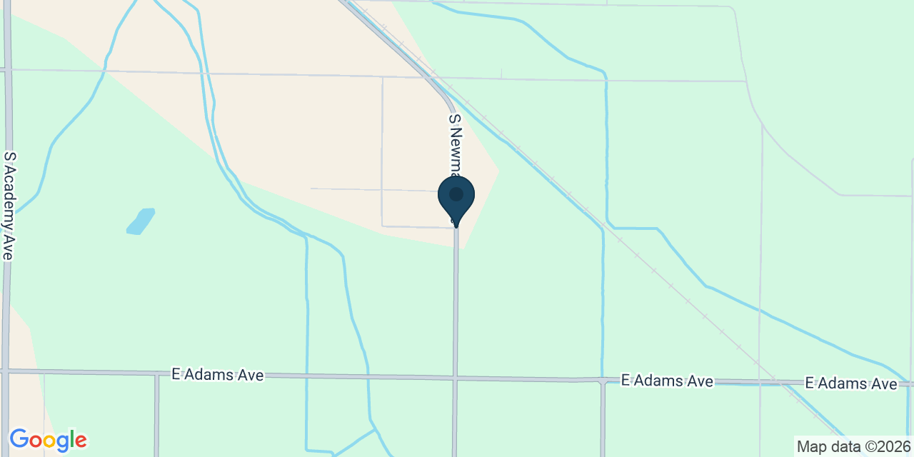 Map showing Fresno County, CA
