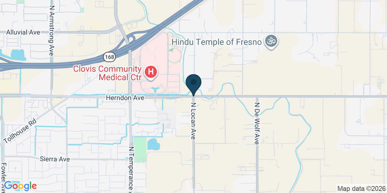 Map showing Clovis, Fresno County, CA