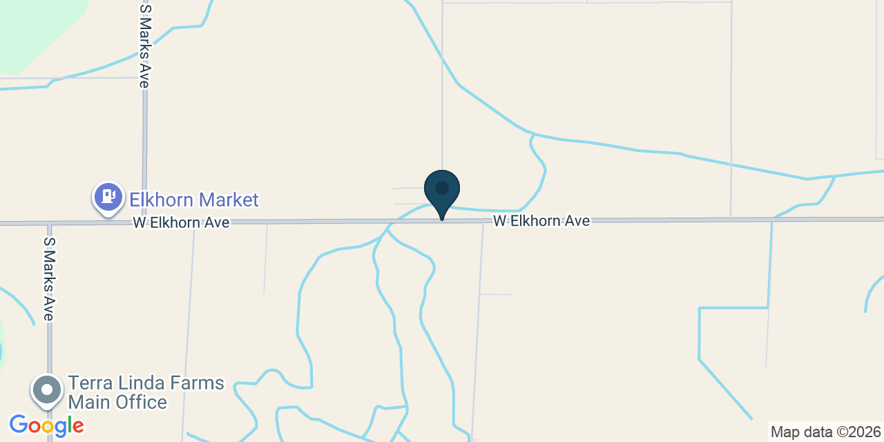 Map showing Fresno County, CA