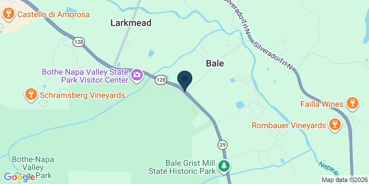 Map showing Napa County, CA