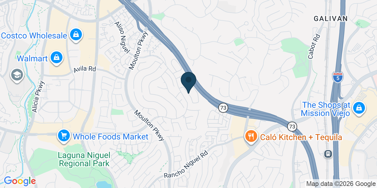 Map showing Laguna Niguel, Orange County, CA