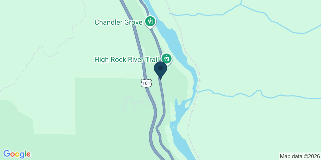 Map showing Redcrest, Humboldt County, CA
