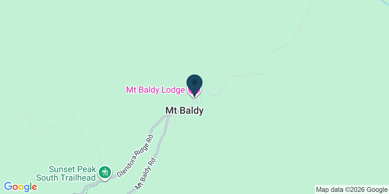 Map showing Mount Baldy, San Bernardino County, CA