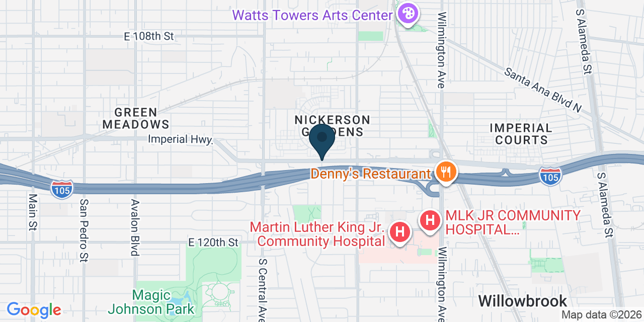 Map showing Los Angeles, Los Angeles County, CA