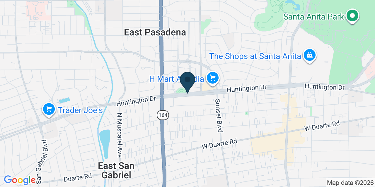Map showing Los Angeles County, CA