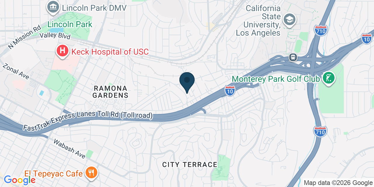 Map showing Los Angeles, Los Angeles County, CA