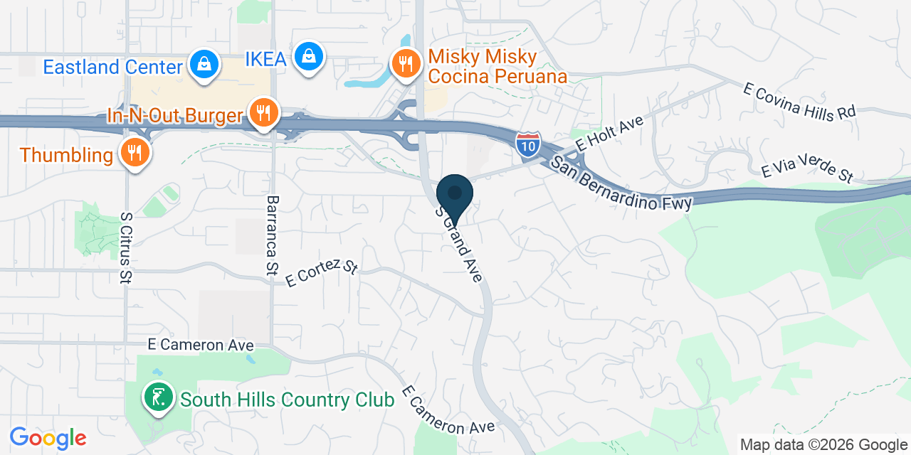 Map showing Walnut Islands, Los Angeles County, CA