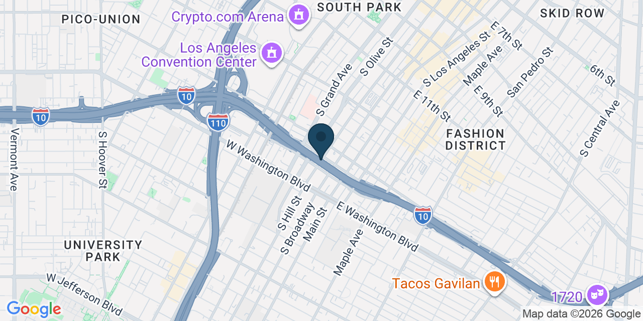 Map showing Los Angeles, Los Angeles County, CA