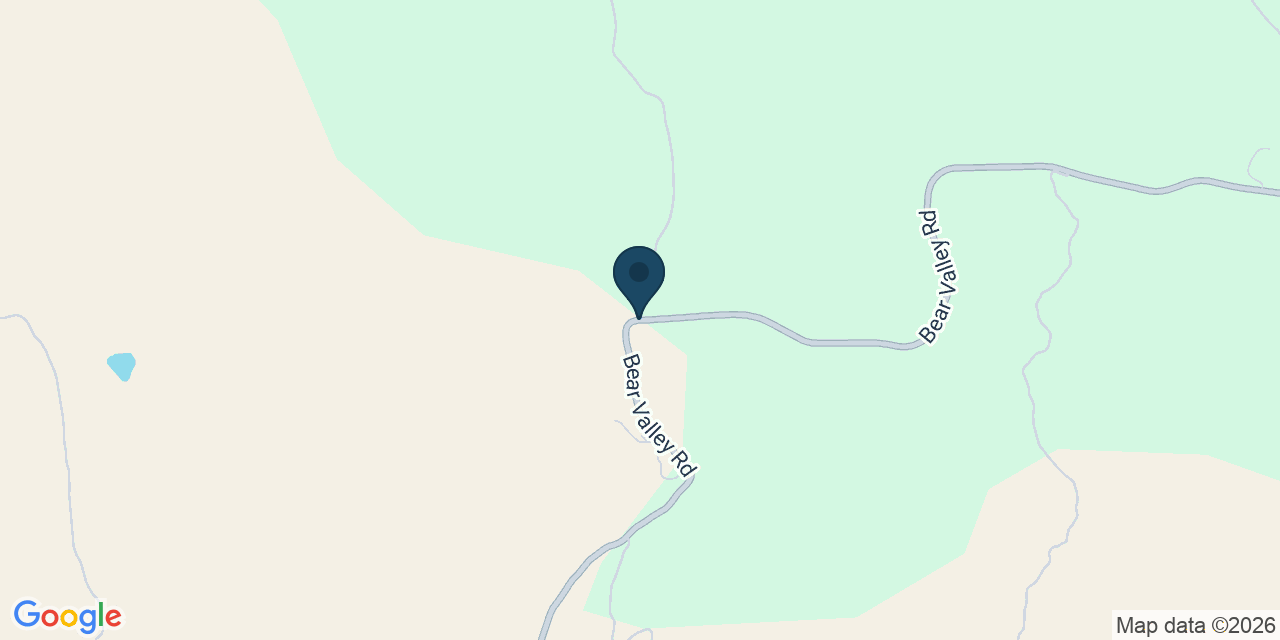 Map showing Mariposa County, CA