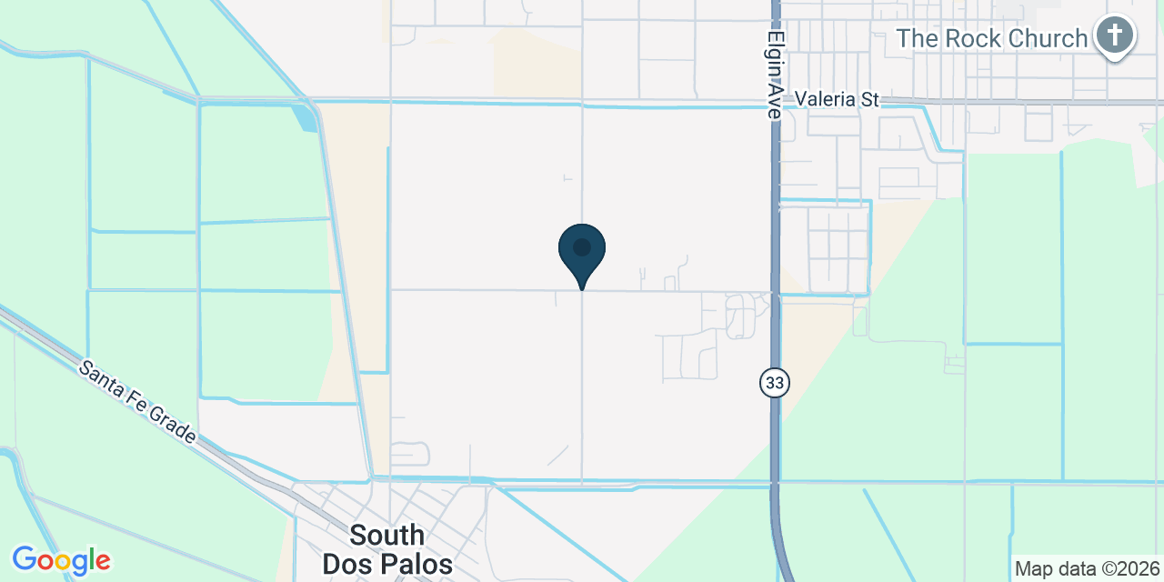 Map showing South Dos Palos, Merced County, CA